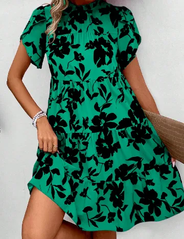 Rochie scurta SHEIN, verde