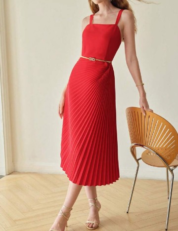 Rochie medie MOTF, rosu