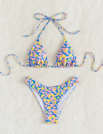 Costum de baie SHEIN, floral print