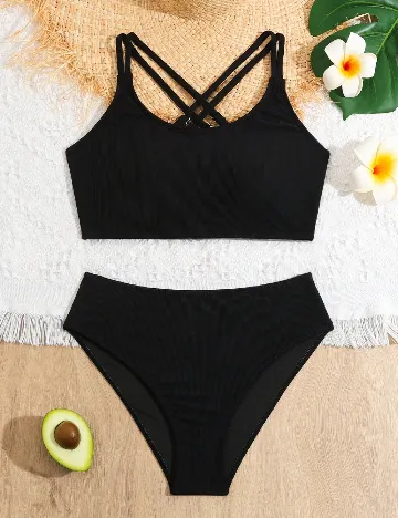 Costum de baie Shein Kids, negru