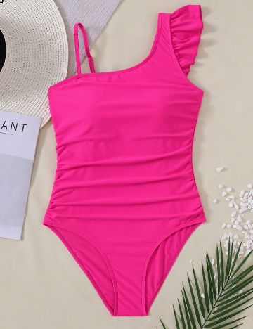 Costum de baie Shein Kids, roz