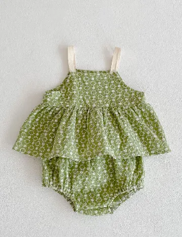 Costum de baie Shein Kids, verde
