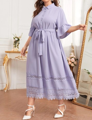 Rochie lunga SHEIN CURVE, lila