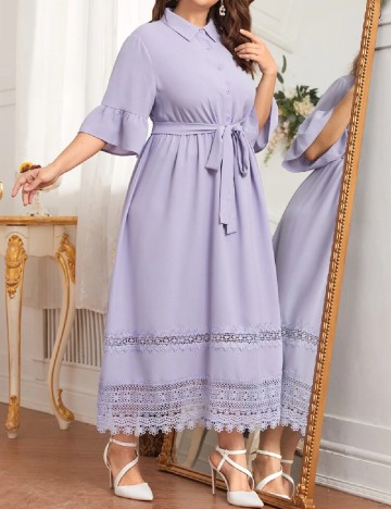 Rochie lunga SHEIN CURVE, lila