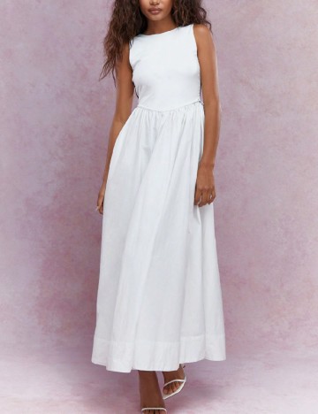 Rochie lunga Missguided, alb