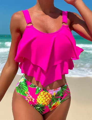 Costum de baie SHEIN, roz Roz