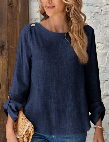 Bluza Emery Rose, bleumarin
