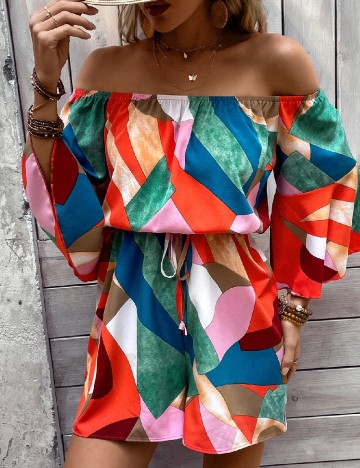 Salopeta SHEIN, mix culori
