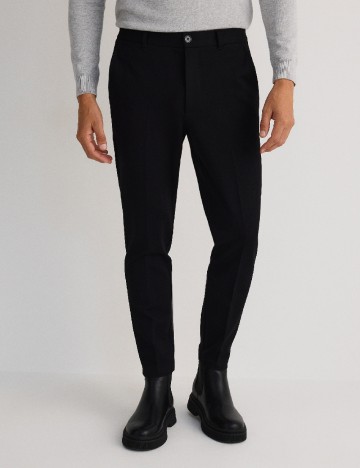 Pantaloni Reserved, negru