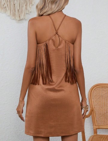 Rochie scurta RELISH NOLESS, maro