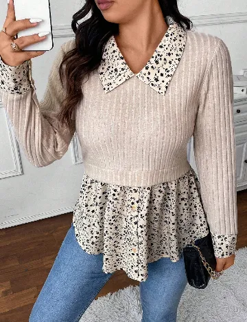 Bluza SHEIN CURVE, crem