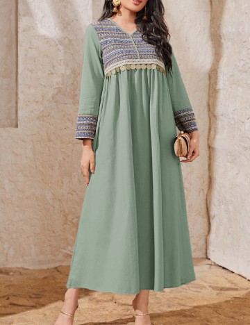 Rochie lunga SHEIN, verde
