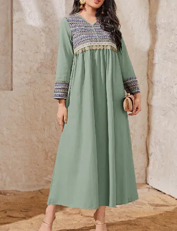 Rochie lunga SHEIN, verde