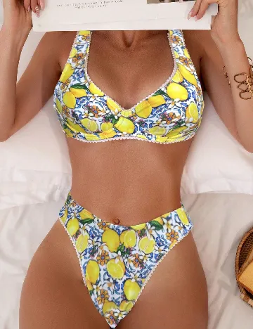 Costum de baie SHEIN, mix culori
