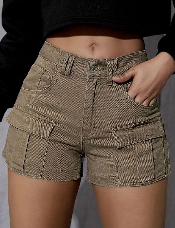 Pantaloni scurti SHEIN, maro