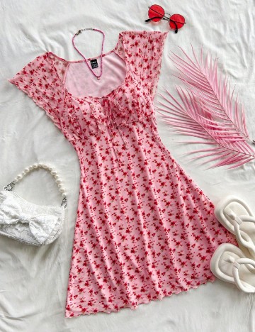 Rochie scurta SHEIN, roz