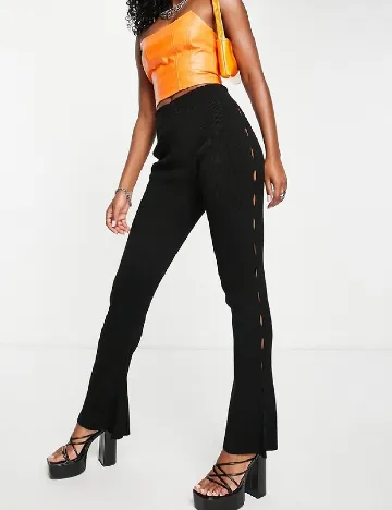 Pantaloni FASHIONKILLA, negru