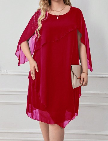 Rochie scurta SHEIN CURVE, roz