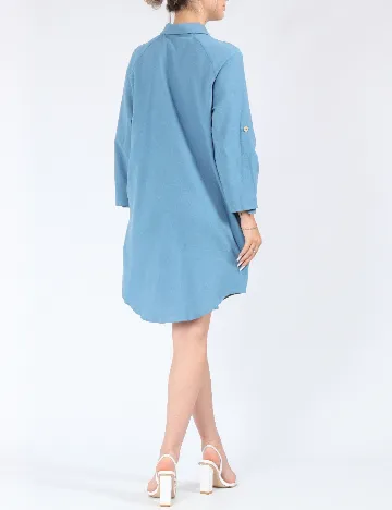 Rochie scurta SHEIN, albastru Albastru