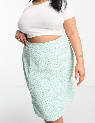 Fusta Glamorous Curve, turcoaz