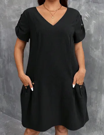Rochie medie SHEIN CURVE, negru