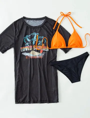 Costum de baie SHEIN, negru