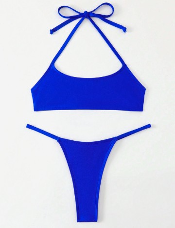 Costum de baie SHEIN, albastru