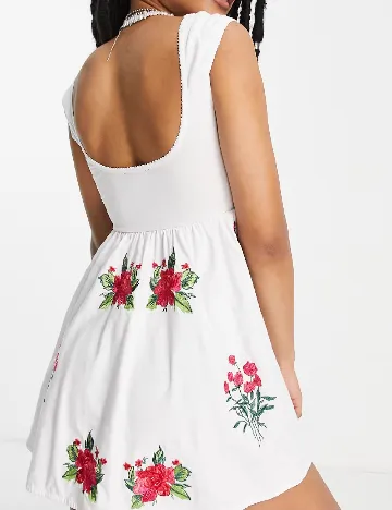 Rochie scurta ASOS, alb