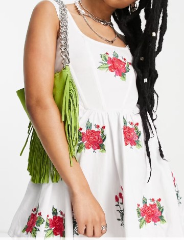 Rochie scurta ASOS, alb