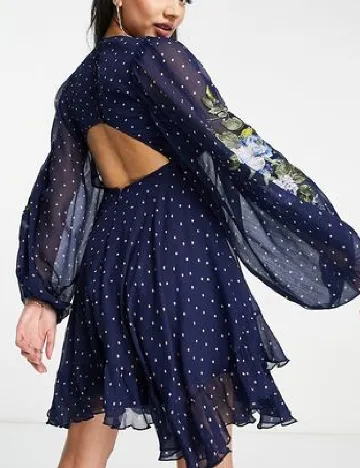 Rochie scurta ASOS, bleumarin