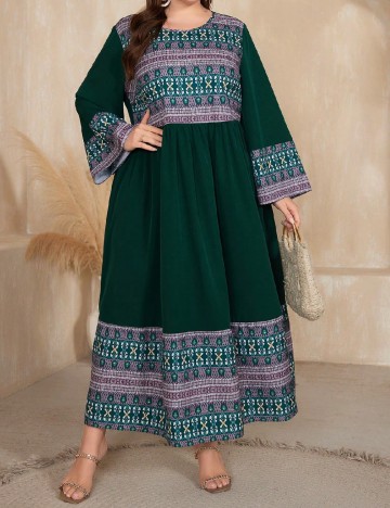 Rochie lunga SHEIN CURVE, mix culori