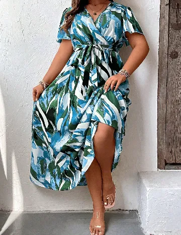 Rochie medie SHEIN CURVE, mix culori