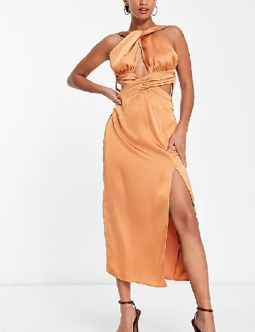 Rochie medie IN THE STYLE, portocaliu