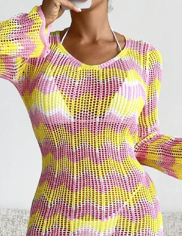 Rochie de plaja SHEIN, mix culori