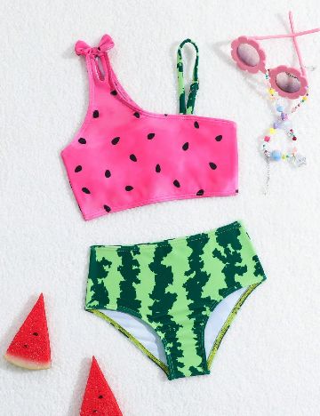 Costum de baie Shein Kids, mix culori