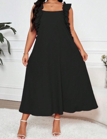 Rochie lunga SHEIN CURVE, negru