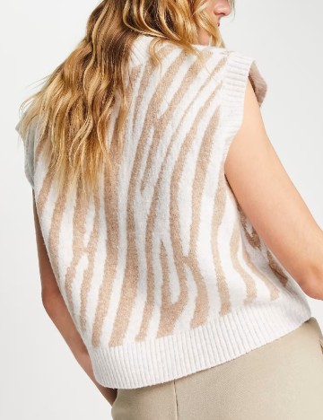 Vesta Top Shop, alb/crem