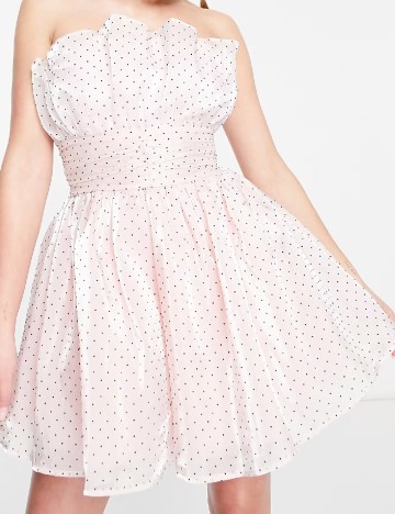 Rochie scurta Collective The Label, roz pal