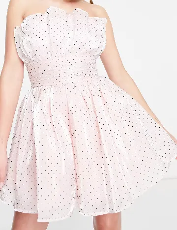 Rochie scurta Collective The Label, roz pal