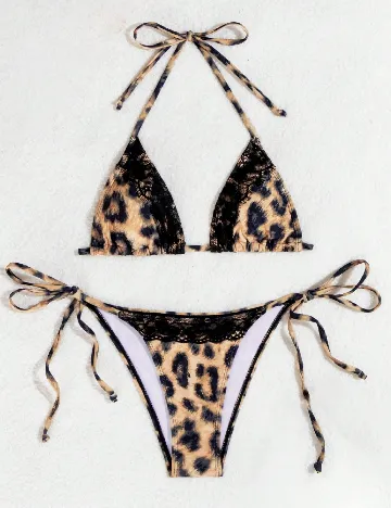 Costum de baie SHEIN, animal print
