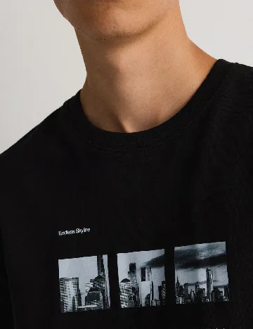 Tricou Reserved, negru