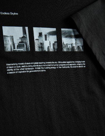 Tricou Reserved, negru