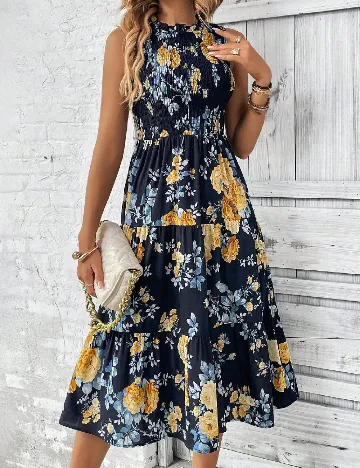 Rochie medie SHEIN, bleumarin