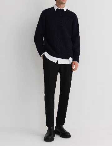 Pantaloni Reserved, negru