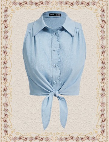 Top SHEIN, bleu