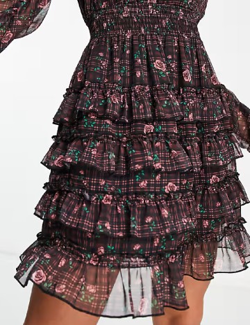 Rochie scurta Miss Selfridge, floral print