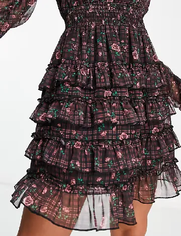 Rochie scurta Miss Selfridge, floral print