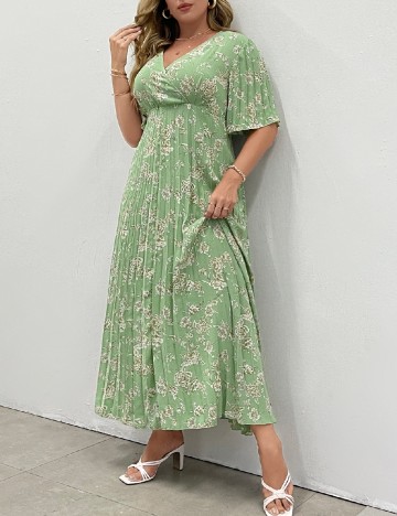 Rochie lunga SHEIN CURVE, floral print