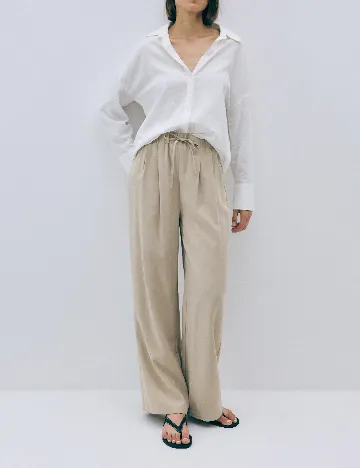 Pantaloni Reserved, bej