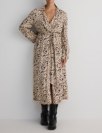 Rochie medie Reserved, crem